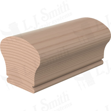 L.J. Smith Non-plowed Handrail · LJ-6W09-08-M — stair parts selection with LeviArs Design & Remodeling