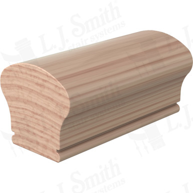 L.J. Smith Non-plowed Handrail · LJ-6W09-10-B — stair parts selection with LeviArs Design & Remodeling