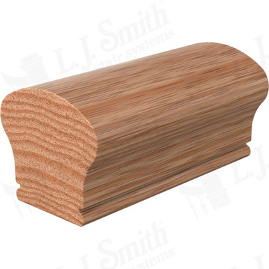 L.J. Smith Non-plowed Handrail · LJ-6W09-12-O — stair parts selection with LeviArs Design & Remodeling