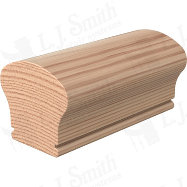 L.J. Smith Non-plowed Handrail · LJ-6W09-14-H — stair parts selection with LeviArs Design & Remodeling