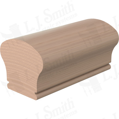 L.J. Smith Non-plowed Handrail · LJ-6W09-14-M — stair parts selection with LeviArs Design & Remodeling