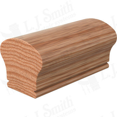 L.J. Smith Non-plowed Handrail · LJ-6W09-14-O — stair parts selection with LeviArs Design & Remodeling