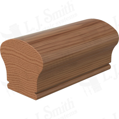 L.J. Smith Non-plowed Handrail · LJ-6W09FJ1-WO — stair parts selection with LeviArs Design & Remodeling