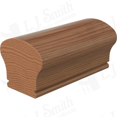 L.J. Smith Non-plowed Handrail · LJ-6W09SC-08-WO — stair parts selection with LeviArs Design & Remodeling