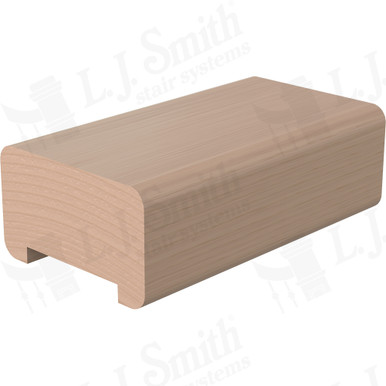 L.J. Smith Plowed Handrail · LJ-6001C-14-M — stair parts selection with LeviArs Design & Remodeling