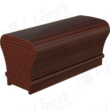 L.J. Smith Plowed Handrail · LJ-6010P-08-MH — stair parts selection with LeviArs Design & Remodeling