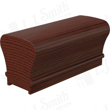 L.J. Smith Plowed Handrail · LJ-6010P-16-MH — stair parts selection with LeviArs Design & Remodeling