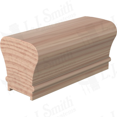 L.J. Smith Plowed Handrail · LJ-6010P-20-B — stair parts selection with LeviArs Design & Remodeling