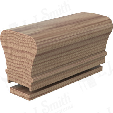 L.J. Smith Plowed Handrail · LJ-6010P/6000F-08-HK — stair parts selection with LeviArs Design & Remodeling