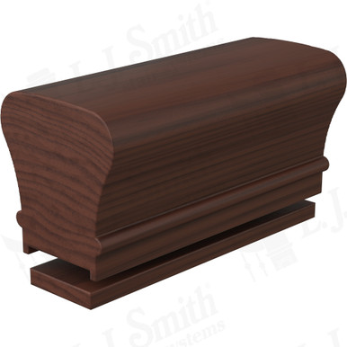 L.J. Smith Plowed Handrail · LJ-6010P/6000F-08-W — stair parts selection with LeviArs Design & Remodeling