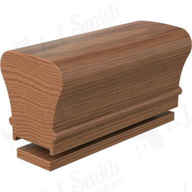 L.J. Smith Plowed Handrail · LJ-6010P/6000F-12-WO — stair parts selection with LeviArs Design & Remodeling