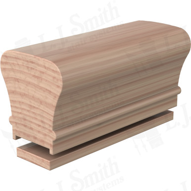 L.J. Smith Plowed Handrail · LJ-6010P/6000F-12-B — stair parts selection with LeviArs Design & Remodeling