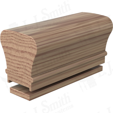 L.J. Smith Plowed Handrail · LJ-6010P/6000F-12-HK — stair parts selection with LeviArs Design & Remodeling