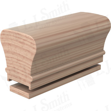 L.J. Smith Plowed Handrail · LJ-6010P/6000F-16-B — stair parts selection with LeviArs Design & Remodeling