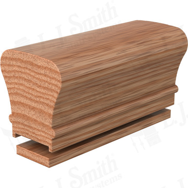 L.J. Smith Plowed Handrail · LJ-6010P/6000F-16-O — stair parts selection with LeviArs Design & Remodeling
