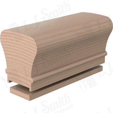L.J. Smith Plowed Handrail · LJ-6010P/6000F-18-M — stair parts selection with LeviArs Design & Remodeling
