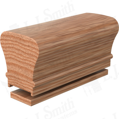 L.J. Smith Plowed Handrail · LJ-6010P/6000F-18-O — stair parts selection with LeviArs Design & Remodeling