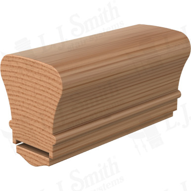 L.J. Smith Plowed Handrail · LJ-6010P/6050-12-AL — stair parts selection with LeviArs Design & Remodeling