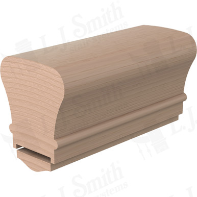 L.J. Smith Plowed Handrail · LJ-6010P/6050-16-M — stair parts selection with LeviArs Design & Remodeling