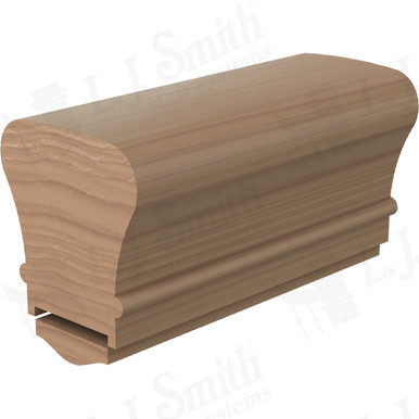 L.J. Smith Plowed Handrail · LJ-6010P/6050-16-P — stair parts selection with LeviArs Design & Remodeling