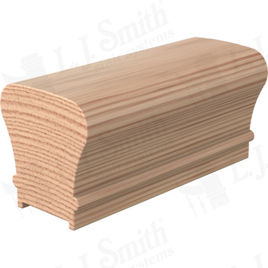 L.J. Smith Plowed Handrail · LJ-6010PC-08-H — stair parts selection with LeviArs Design & Remodeling