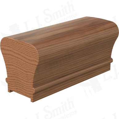 L.J. Smith Plowed Handrail · LJ-6010PC-08-WO — stair parts selection with LeviArs Design & Remodeling