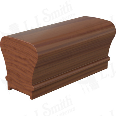 L.J. Smith Plowed Handrail · LJ-6010PC-14-C — stair parts selection with LeviArs Design & Remodeling