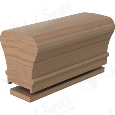 L.J. Smith Plowed Handrail · LJ-6010PSC/0F-14-P — stair parts selection with LeviArs Design & Remodeling