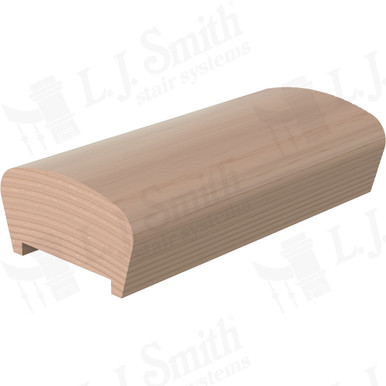 L.J. Smith Plowed Handrail · LJ-6042P-12-M — stair parts selection with LeviArs Design & Remodeling