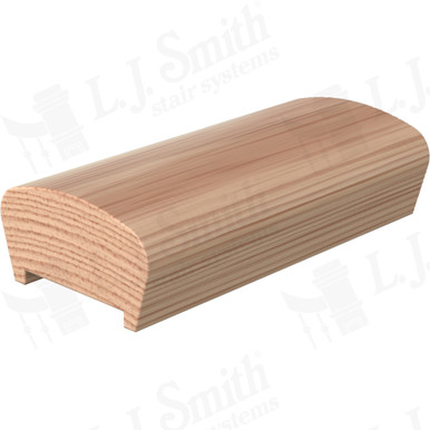 L.J. Smith Plowed Handrail · LJ-6042P-16-H — stair parts selection with LeviArs Design & Remodeling
