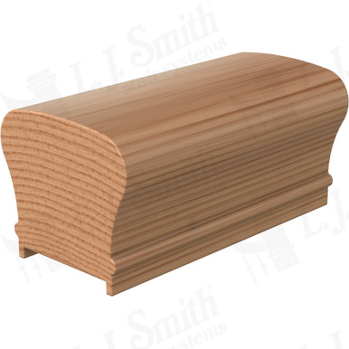 L.J. Smith Plowed Handrail · LJ-6210P-10-AL — stair parts selection with LeviArs Design & Remodeling