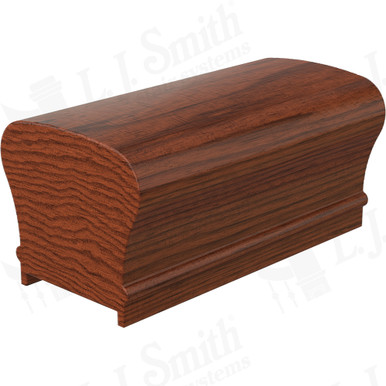 L.J. Smith Plowed Handrail · LJ-6210P-12-BRZC — stair parts selection with LeviArs Design & Remodeling