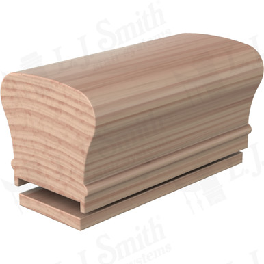 L.J. Smith Plowed Handrail · LJ-6210P/6007-08-B — stair parts selection with LeviArs Design & Remodeling