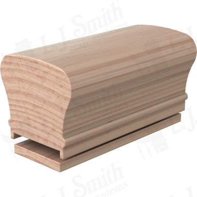 L.J. Smith Plowed Handrail · LJ-6210P/6007-10-B — stair parts selection with LeviArs Design & Remodeling