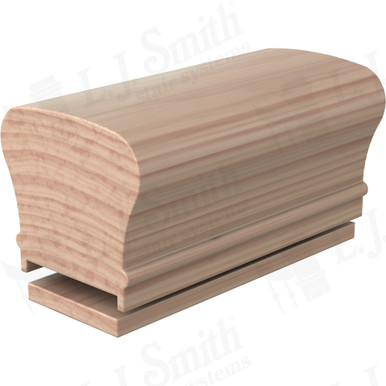 L.J. Smith Plowed Handrail · LJ-6210P/6007-12-B — stair parts selection with LeviArs Design & Remodeling