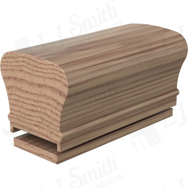 L.J. Smith Plowed Handrail · LJ-6210P/6007-12-HK — stair parts selection with LeviArs Design & Remodeling