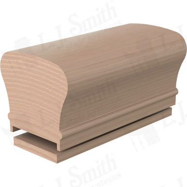 L.J. Smith Plowed Handrail · LJ-6210P/6007-12-M — stair parts selection with LeviArs Design & Remodeling