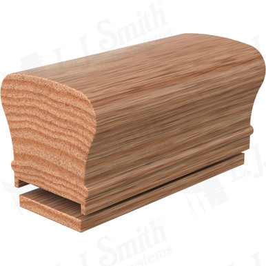 L.J. Smith Plowed Handrail · LJ-6210P/6007-12-O — stair parts selection with LeviArs Design & Remodeling