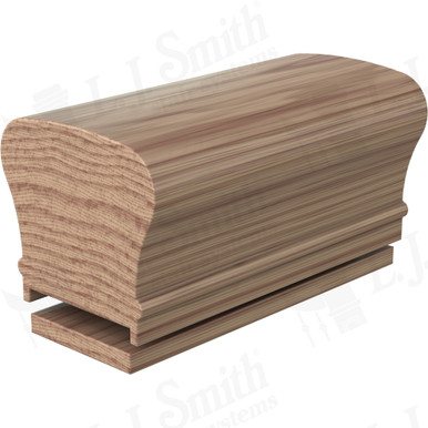 L.J. Smith Plowed Handrail · LJ-6210P/6007-14-HK — stair parts selection with LeviArs Design & Remodeling