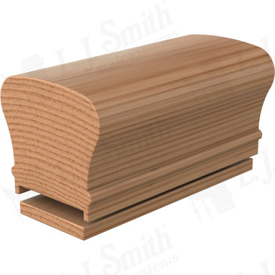L.J. Smith Plowed Handrail · LJ-6210P/6007-16-AL — stair parts selection with LeviArs Design & Remodeling
