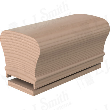L.J. Smith Plowed Handrail · LJ-6210P/6007-16-M — stair parts selection with LeviArs Design & Remodeling
