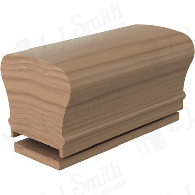 L.J. Smith Plowed Handrail · LJ-6210P/6007-16-P — stair parts selection with LeviArs Design & Remodeling