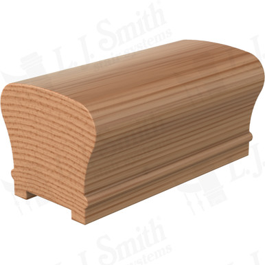 L.J. Smith Plowed Handrail · LJ-6210P0UJ-10-AL — stair parts selection with LeviArs Design & Remodeling