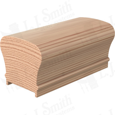L.J. Smith Plowed Handrail · LJ-6210PC-04-H — stair parts selection with LeviArs Design & Remodeling