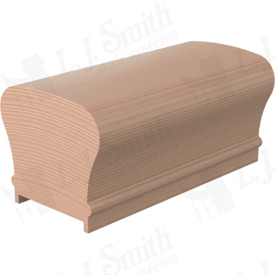 L.J. Smith Plowed Handrail · LJ-6210PC-06-HM — stair parts selection with LeviArs Design & Remodeling
