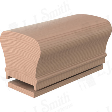 L.J. Smith Plowed Handrail · LJ-6210PFJ1/6007-HM — stair parts selection with LeviArs Design & Remodeling