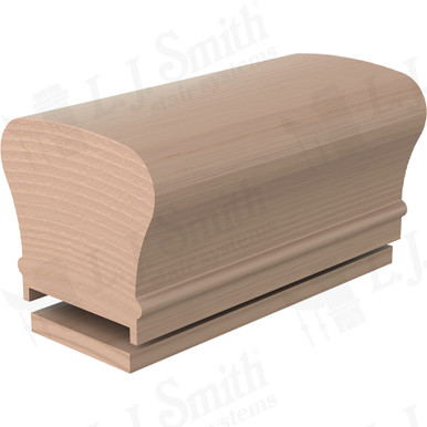 L.J. Smith Plowed Handrail · LJ-6210PFJ1/6007-M — stair parts selection with LeviArs Design & Remodeling