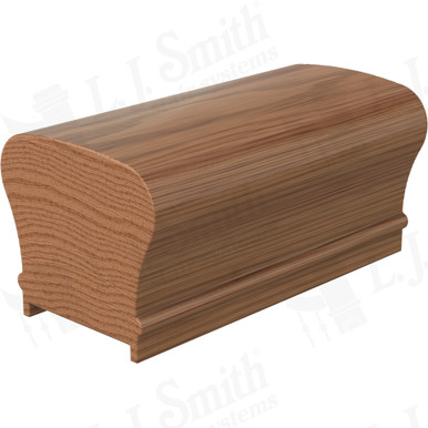 L.J. Smith Plowed Handrail · LJ-6210PFJ1-WO — stair parts selection with LeviArs Design & Remodeling