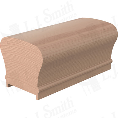 L.J. Smith Plowed Handrail · LJ-6210PSC-14-HM — stair parts selection with LeviArs Design & Remodeling