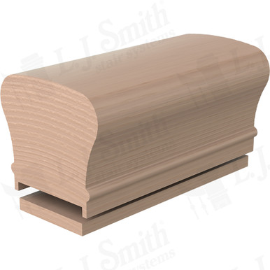 L.J. Smith Plowed Handrail · LJ-6210PSC/6007-08-M — stair parts selection with LeviArs Design & Remodeling